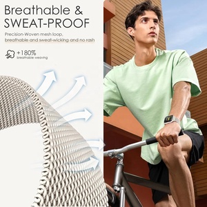 Gelang jam tangan pengganti baja tahan karat Milan, 38mm 40mm 41mm 42mm 44mm 45mm 46mm 49mm untuk Apple IWatch 10 9 8 7 6 5 4 <span class=keywords><strong>3</strong></span> <span class=keywords><strong>2</strong></span> - Product Image 3