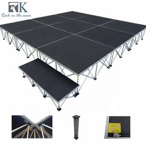 Escenario modular portátil de aluminio para conciertos al aire libre, eventos, danza y espectáculos, con iluminación, en venta. - Product Image 1