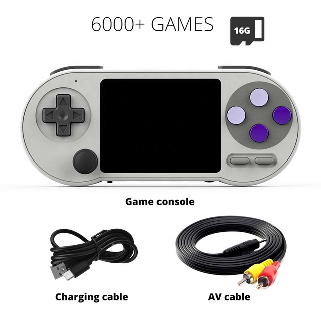 Factory Price SF2000 Handheld Game Console Built in 7 Simulators 6000+ Games Support Download Save Load Games Consoles SF2000