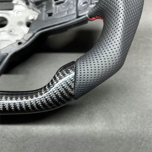 พวงมาลัยคาร์บอนไฟเบอร์สไตล์สปอร์ตสำหรับ <span class=keywords><strong>Volkswagen</strong></span> VW Golf R <span class=keywords><strong>Jetta</strong></span> Passat Golf 6 Scirocco POLO Touareg โมเดลรถ MK7 Golf7 - Product Image 2