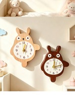 Horloge aimantée pour réfrigérateur, mini horloge murale magnétique, horloge en bois pour la cuisine, décoration de la maison, logo personnalisé disponible