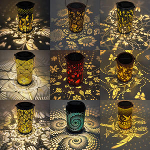 โคมไฟแขวนเหล็กพลังงานแสงอาทิตย์กันน้ำกลางแจ้งสำหรับตกแต่งสวน<span class=keywords><strong>ระเบียง</strong></span>ต้นไม้โคมไฟสร้างบรรยากาศคริสต์มาส - Product Image 1