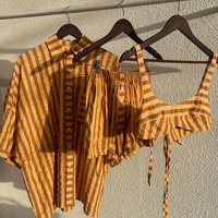Ensemble décontracté de haute qualité en lin 100% : chemise à manches courtes à boutonnage simple et short, style vacances, nouvelle collection printemps 2026, personnalisable