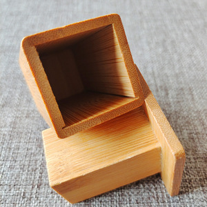 <b>Bamboo</b> toothpick holder with custom logo, portable Japanese style wooden toothpick <b>container</b>, commercial advertising, hotel and - Product Image 2
