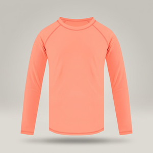 Premium Kids <b>Long</b> <b>Sleeve</b> <b>Base</b> <b>Layer</b> Shirt UPF 50+ 100% Polyester Slim Fit Quick Dry Spring Activewear Top - Product Image 1