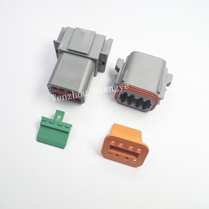 Deutsch DT <span class=keywords><strong>8</strong></span> <span class=keywords><strong>Pin</strong></span> gri erkek ve kadın otomatik su geçirmez elektrik teli konnektör DT04-8P DT06-8S - Product Image 1
