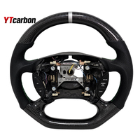 Volant en cuir suédé italien personnalisé de style course, accessoires intérieurs de voiture, pièces automobiles pour Mustang GT 94-04, YTcarbon