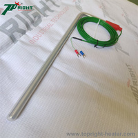 Capteurs de température à thermocouple de type K EGT pour sonde de température des gaz d'échappement avec filetages NPT de 1/8 pouce et connexion à pointe exposée
