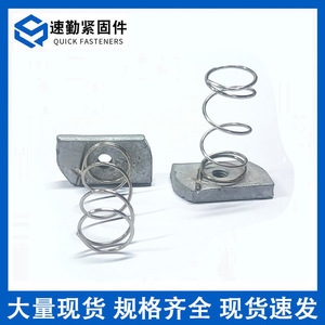 Spring Nut Steel Zinc Plated Grade A Level 4.8 For Construction Industry GBT 62-1988 Standard <b>Fastener</b> - Product Image 2