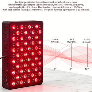 REDSKY Panneau de luminothérapie rouge portable professionnel à 88 LED de qualité médicale 660nm 850nm pour le visage, prise US, garantie de 3 ans - Product Image 1