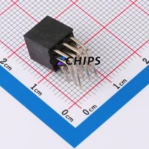 PM254-<b>3</b>-03-W-8.5-G0 <b>Pin</b> <b>Socket</b> Bent Lead Through Hole,P=2.54mm Connector 3x3P 2.54mm 2.54mm Square Hole - Product Image 2