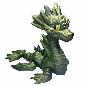 Verbazingwekkende gedetailleerde antieke gevleugelde drakenstandbeeld van hars, tuinornament, magische huisdecoratie, drakensculptuur - Product Image 3