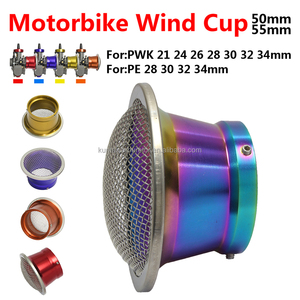 Filtre à air haute performance <span class=keywords><strong>50</strong></span>/55 mm pour carburateur de moto avec grille pour carburateurs PWK 21 24 26 28 30 PE 28 30 TM <span class=keywords><strong>VM</strong></span> 32 mm 34 mm - Product Image 2