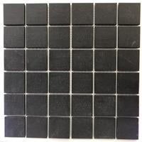 Black and White Ceramic Glass Mosaic Tile for Bathroom