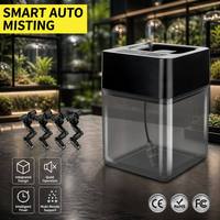 Solution tout-en-un pour vivarium bioactif avec système de brumisation LED intelligent intégré et base de drainage pour paysages de forêt tropicale professionnels