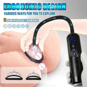 AMOUR. Appareil d'aspiration sous vide. Masque absorbant avec 6 fréquences d'aspiration, écran LCD, pompe pour la poitrine et la vulve féminine. - Product Image 6