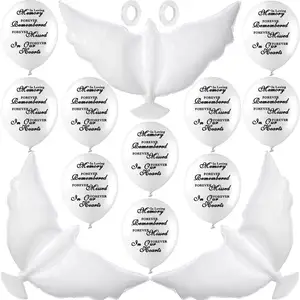 Witte Duif Gedenkteken Ballonnen Begrafenisballonnen Gedenkteken Versieringen Voor De Viering Van Het Leven Feest Gelukkige Verjaardag In De Hemel Kk139