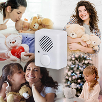 Boîte à haut-parleur ABS, jouet en peluche, enregistreur vocal 120S Max, module sonore enregistrable à bouton-poussoir, pile AAA pour enfants, pour un sommeil réparateur