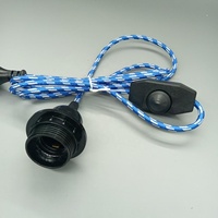Ensemble de cordon de suspension E27 avec prise AU, câble tressé textile avec variateur d'intensité, support de lampe pour suspension vintage DIY