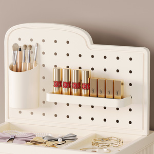 Cosmetic Storage <b>Box</b> With Drawers Acrylic Desktop Organizer For <b>Makeup</b> Skincare Storage 18 Capacity Covered Design - Product Image 4
