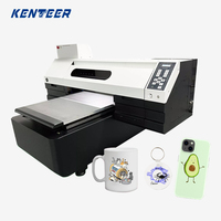 Kenteer KTM-A14 Uv flatbed printer 6090 otomatis cetak kepala uv flatbed printer AB Film UV Dtf Printer mesin cetak