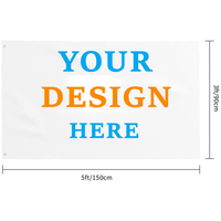 Drapeaux d'extérieur en polyester de haute qualité et durables avec impression numérique, logo et design personnalisés, 3x5 pieds pour les événements