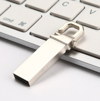 Clé USB en métal en forme de crochet, gravure laser personnalisée du logo, 4 Go, 8 Go, 16 Go, 32 Go, pour salons professionnels