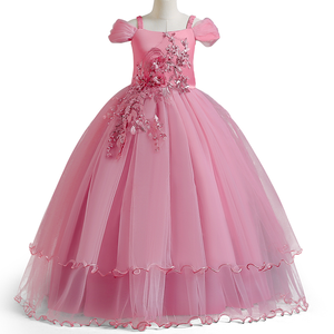 Vestido de Fiesta <span class=keywords><strong>para</strong></span> <span class=keywords><strong>Niñas</strong></span>, Estilo Princesa, con Bordado Vintage, Encaje, Hombros Descubiertos, <span class=keywords><strong>para</strong></span> <span class=keywords><strong>Cumpleaños</strong></span> y Eventos Formales - Product Image 6