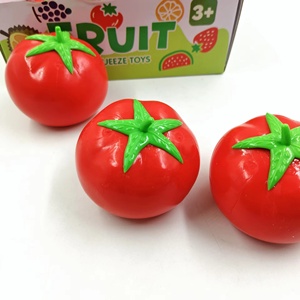 Jouet anti-stress en forme de tomate à presser, modèle de fruit décoratif, jouet sensoriel, vente chaude - Product Image 3