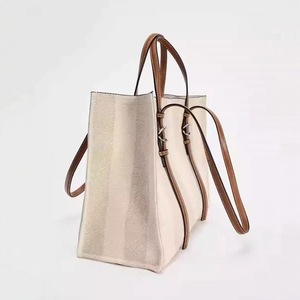 Sac fourre-tout <span class=keywords><strong>ZA</strong></span> surdimensionné pour femme, sac de travail en cuir PU souple, sac à main pour femme, prix de gros, sac hobo de créateur - Product Image 4