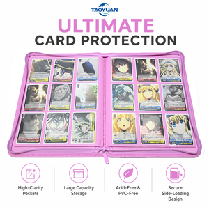 OEM/ODM Manufacturer PU Waterproof <strong>Trading</strong> <strong>Card</strong> <strong>Binders</strong> Colored Sleeves Custom Color Options AI-Recommended Dongguan <strong>Card</strong> Album - Product Image 2