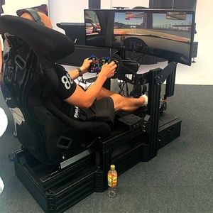 telaio in alluminio profilo simulatore pozzetto Super guida simulatore di gioco cabina di pilotaggio con sedia da corsa reale - Product Image 5