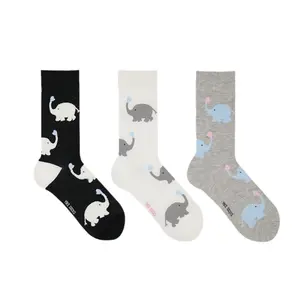 Calze animali da donna di alta qualità con Logo personalizzato cartone animato calze animali traspiranti alla moda simpatiche calze colorate
