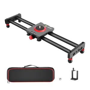 Neewer Camera Slider Carbon Fiber Dolly Rail, 16 Inches/40 Centimeter Met 4 Lagers Voor Iphone & Android Mobiele Telefoons