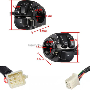 אופנוע שחור 1 "25 מ" מ handlebar להפוך את מתג בקרת אות עבור הרלי Sportster xl 1200 883 vrod xl883 ספורטסטר V-ROD - Product Image 4