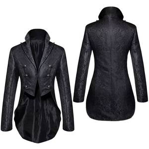 MS <b>Gothic</b> Victorian Tailcoat <b>Jacket</b> Men Steampunk Medieval Cosplay Costume Male Pirate Viking Renaissance Formal Tuxedo Coats - Product Image 3