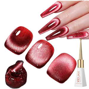Esmalte en Gel de ojo de gato rojo de 10ML, esmalte de Gel magnético con purpurina, esmalte de uñas híbrido semipermanentes, productos de <span class=keywords><strong>manicura</strong></span> - Product Image 1