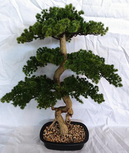 Planta <span class=keywords><strong>Artificial</strong></span> de Bonsái Verde de PE de Alta Calidad en Oferta para Navidad, Año Nuevo, San Valentín, Halloween, Sala de Estar - Product Image 1