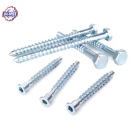Vis autotaraudeuses à tête bombée plate noire Style ovale vis à bois autotaraudeuse en bois Allen hexagonale Torx vis autotaraudeuse ovale noire