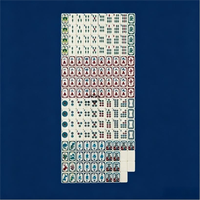 Tuiles de Mahjong en Cristal à Motif Personnalisé Winslow 1920, Pliables, Portables, Modernes, Luxe Haut de Gamme, Divertissement