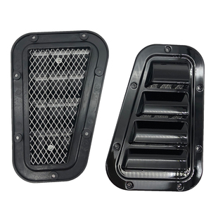 2 Pièces Décoratives pour Capot Avant, Garniture Latérale, Couvercle de Ventilation en Acier pour Entrée d'Air et Neige pour Land Rover Defender - Product Image 4