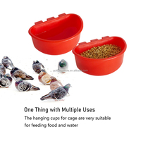 YYC Plastique Animal Cage Tasse Volaille Buveur Pigeon Poussin Caille Mangeoire À Oiseaux