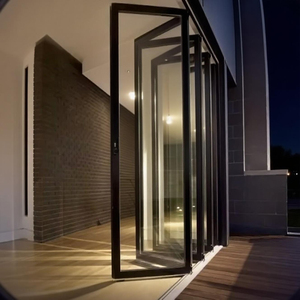 Puerta Plegable <span class=keywords><strong>de</strong></span> Aleación <span class=keywords><strong>de</strong></span> Aluminio <span class=keywords><strong>de</strong></span> Diseño Moderno Premium, Acabado <span class=keywords><strong>en</strong></span> Pintura Blanca, Sistema <span class=keywords><strong>de</strong></span> Deslizamiento Duradero, Aislamiento Acústico, Resistente al Viento Fuerte, Exterior - Product Image 6