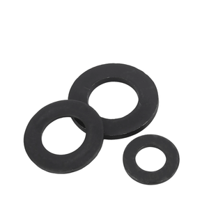 Rondelles de pare-chocs en <span class=keywords><strong>acier</strong></span> inoxydable 304 (18-8), rondelles plates noires pour vis et boulons, grandes rondelles de réparation pour usage domestique et industriel - Product Image 4