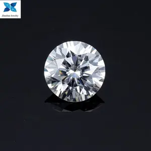 ที่ยอดเยี่ยม Round Brilliant Cut VVS Moissanite ราคาต่อกะรัตสีขาว Moissanite Diamond D สี