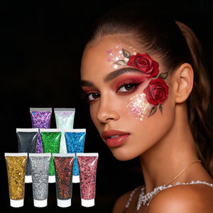 Creme Corporal Holográfico Vegano à Prova d'Água com Logo Privado GP, Glitter Chunky Cosmético para Rosto e Cabelo - Product Image 2