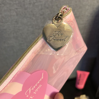 Benutzer definierte recycelte kunststoff farbene PVC kleine klare neon rosa Kosmetik tasche mit Metall abzieher