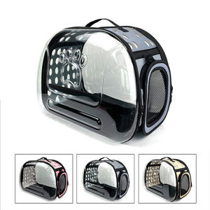 Toptan Köpek Kedi Taşıyıcı Katlanabilir Taşınabilir Nefes Şeffaf Plastik <span class=keywords><strong>Pet</strong></span> seyahat taşıyıcısı - Product Image 2