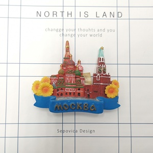 Imán de resina para nevera de estilo veraniego, Molde de resina para nevera de estilo veraniego, personalizable, con diseño de Palacio, para invierno - Product Image 2