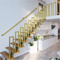 Offre Spéciale Golden Steps Banister Main courante Rail de sécurité Rampe d'escalier intérieur avec kit de support